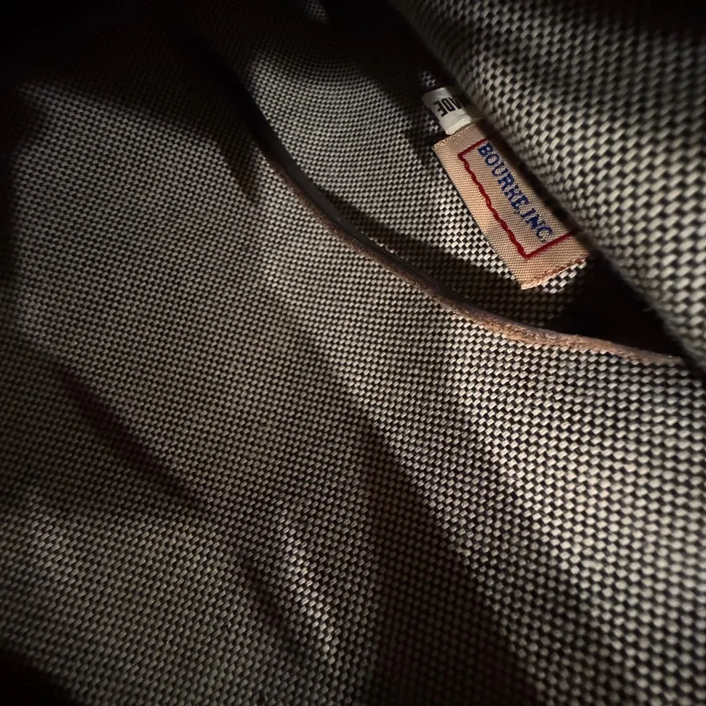 Dooney & Bourke Black Tote with Brown leather Straps